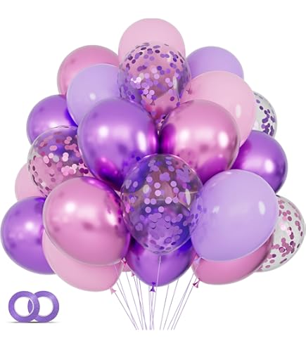Ballonnenboog, set met 135 stuks ballonnen, met paarse, roze, zandwitte en roségouden ballonnen, voor verjaardagsdecoraties voor meisjes, bruiloft, vrijgezellenfeest en verloving