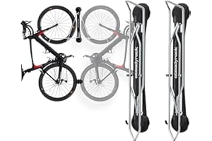 Steadyrack Bike Rack - Classic Vertical Wall Mount for Garage, Easy Lift Indoor Bike Storage Solution for Home, Bicycle Hangers for Garage Can Hold up to 77 lbs