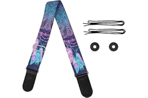 Jeiento Gitarrengurt mit Verstellgurt, Aufbewahrung von Gitarrenplektren, Geschenk für Gitarristen, Gitarrenliebhaber