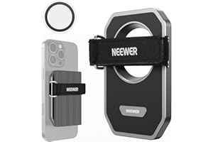 NEEWER Supporto SSD Magnetico con Chiusura a Strappo Migliorata, Staffa SSD Telefono Compatibile con MagSafe iPhone 16 Pro Max 15 Pro Max 16 Pro 15 Pro per Video ProRes Samsung Lexar SanDisk SSD,PA040