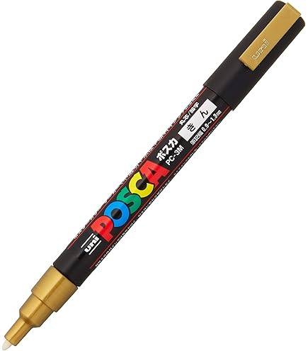 POSCA Marker PC-3M Feine Rundspitze – Himmelblau, Wasserbasiert, Für Alle Oberflächen, Deckend, Aquarellierbar