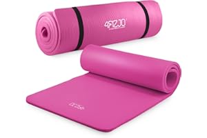 ‎4FIZJO 4FIZJO Fitnessmatte mit Tragegurt, Abm. 180x60 cm, NBR-Schaumstoff, Rutschfest, Komfort, In & Outdor, Pilatesmatte, Yoga Matte, Sportmatte, Gymnastikmatte, Trainingsmatte