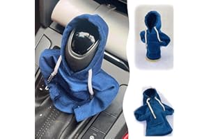 AIXIMA Auto Schaltknauf Abdeckung, Schalthebel Hoodi,Gangschaltung Hoodie-Abdeckung,Passend für Manuelles oder Automatisches,Autozubehör Dekoratives,Holländischer Samt 18 x 13 cm