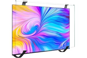Olycism Film de Protection d'Écran Pour Tv de 55 Pouces, Ultra Transparent, Anti-Traces de Doigts, Réduit Les Chocs et Les Rayures, Film de Protection d'Écran en Acrylique Facile a Nettoyer Pour Écran