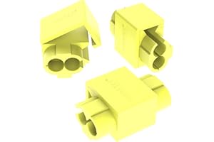 AUPROTEC 50x Rubacorrente 4,0-6,0 mm² giallo Morsetti Ruba Corrente Connettori Rapidi Isolati PP Ottone Stagnato Terminali per Cavi Fili Elettrici