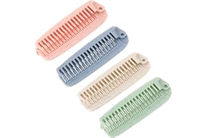 JJUNW 4 sztuki, składany grzebień, przenośna, mini szczotka do włosów, podwójna głowica, składana szczotka, podróżna szczotka do włosów dla kobiet