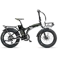 BICI 20 ELETTRICA ASSO PEDALATA ASSISTITA FAT BIKE ARMONY 250W NERO-VERDE :  Amazon.it: Sport e tempo libero