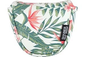 SHABIER Copri mazza da golf con motivo floreale hawaiano, per putter da golf