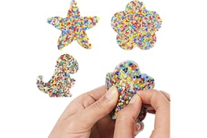 SINIRTTOU 3pcs Skin Picking Fidget Toys, Picky Pad,Skin Picking Fidget Sensorisches Spielzeug,Sensory Fidget Board für Antistress,Zur Autismus ADHD Kinder ab 3 Jahr & Erwachsene(Dinosaurier, Seesterne, Blumen)