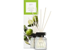 ‎IPURO ipuro - Essentials Raumduft Lime Light 100ml | Raumerfrischer mit Zitronengras, Bergamotte, Orange, Geranie, Maiglöckchen & Vanilleblumen Duft Aroma | Diffuser mit Stäbchen | Lufterfrischer Wohnung