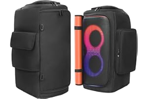 OURHZTB Lautsprecherhülle Kompatibel mit JBL PartyBox 110/120 Tragbarer Lautsprecher, Outdoor Party Reise Staubschutz Schutzhülle Aufbewahrungstasche mit Taschen für JBL PartyBox Club 120 und Zubehör