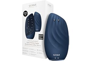 GESKE | Cepillo facial termo sónico efecto lifting SmartAppGuided™| 8 en 1 | Limpieza de la piel y antiarrugas | cepillo de limpieza eléctrico de silicona | Masajeador Facial | Antienvejecimiento