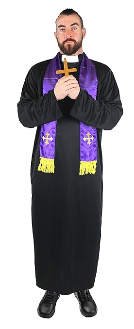 Priest Dog Collar Fancy Dress Kit