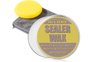 Allony Cera para Mármol, 200g Stone e Concrete Wax, Cera para el Cuidado de la Piedra, Pulimento de Cera de Abejas, Cera Multiusos, Cera Resistente al Agua, Protección de Pulido de Piedra