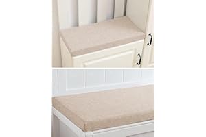 Xpnit Cuscino per panca da giardino per interni ed esterni, a 2 o 3 posti, 3/5 cm, 100/120/150/180 cm, cuscino per sedia da pranzo e patio altalena (90 x 40 x 3 cm, beige)