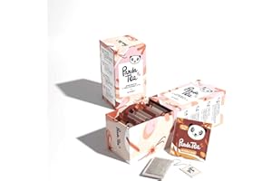 PANDA TEA Panda Té Caja De Mezclas De Latte | El Estuche Especial Latte contiene 4 deliciosas Bebidas Latte: 1 Té Y 3 Infusiones | 20 Bolsas