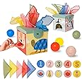 Taf Toys Magic Tissue Box Toy for Infant & Toddlers. Colour Matching & Sorting Toy. Includes 5 Tissues, 5 Balls & 5 Double-sided Playing Flash Cards. Suitable for Boys & Girls 18 months +