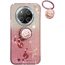 Glitzer-Hülle Für Honor Magic 7 Pro – Transparent, Stoßfest, Mit Diamant-Design Und Austauschbarer Glitzer-Karte, Rosa