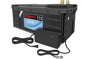 FLLEEYPOWER KEPWORTH 200Ah 12V Akumulator litowo-żelazowo-fosforanowy, Deep Cycle 8000 cykli Li-Ion, 10 lat żywotności, wbudowany inteligentny BMS, do instalacji solarnych, morskich, łodzi, kamperów, kempingów