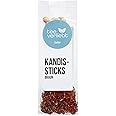 FRUTEG Candi sugar sticks brown | 6 Candi Chopsticks in Foil Bag | Delicious tea sugar on the stalk | Brown Candies Sugar Tea Sticks - Not just f. East Friesen tea | Brown Kandis Sticks 6 pieces
