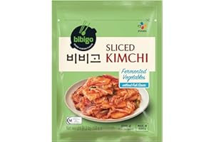 ‎BIBIGO Bibigo Kimchi geschnitten – Fermentierter Kohl aus Korea – Ohne Fischsauce und halal – 1 x 150 g