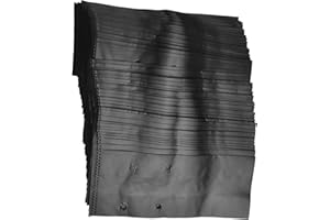 Daaxing Lot de 100 sacs de pépinière en plastique pour la culture de fruits, légumes, plantes, fleurs, sacs de culture épais avec trous respirants (17 x 25 cm)