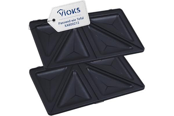 VIOKS smörgåsplattor set våffeljärn ersättning för Tefal XA8102F0 XA800212