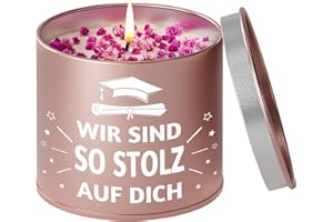 ‎PRSTENLY PRSTENLY Abi 2024 Geschenk, Kerze aus Metall Geschenke für Freundin Tochter Klassenkamerad zum Schulabschluss Abitur Bachelor Master Abschluss, WIR SIND SO STOLZ AUF DICH