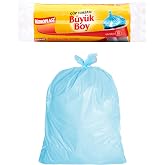 Koroplast B&uuml;y&uuml;k Boy &Ccedil;&ouml;p Poşeti 10'lu 65x80 cm, Sızdırmaz ve Yırtılmaz, Ekonomik B&uuml;y&uuml;k Boy &Ccedil;&ouml;p Torbası, Geri D&ouml;n&uuml;şt&uuml;r&uuml;lebilir 