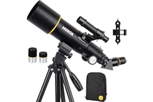 EACONN HOROX Telescopio Astronómico Adultos,Telescopio para Niños,Telescopios Astronomicos,Telescope con Trípode + Mochila Portátil + Adaptador para Smartphone
