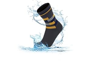 RANDY SUN Chaussettes en Laine Mérinos Hautes Imperméables pour Femmes Hommes Etanche Respirant Résistant au Froid,Sports de Plein air Nautiques vélo Randonnée Aviron Moto Chasse pêche ski,1 Paire