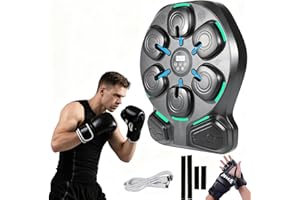 DORAMIER Grande Machine de Boxe Musicale Adulte, 2025 Nouvelle Boxe Mural Musique épaissie avec Gants de Boxe, 9 Modes de Vitesse et Comptage Intelligent, Music Boxing Machine Cadeaux pour Adultes et Enfants