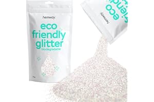 HEMWAY Brillantina biodegradable de nácar iridiscente ecológica A base de plantas fina para rostro cuerpo cabello manualidades resina festivales maquillaje sombra de ojos 100g/3,5 oz