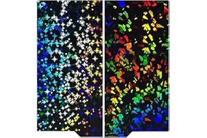 HIKUDIY 230x230mm PEF+PEY Bauplatte für Anycubic Kobra 2/Kobra 2 Pro/Kobra 2 Neo/Kobra/Kobra Go, Regenbogen Konfetti PEF+Galaxy PEY Federstahlplatte Druckbett für Anycubic Kobra 2 3D Drucker