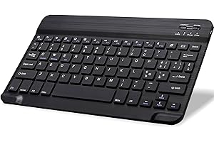 EYERIYO Tastiera Bluetooth Wireless, Tablet Italiano Tastiera senza fili per iPad/Samsung Galaxy Tab/Lenovo Tab/Huawei Matepad/Xiaomi Pad, Tipo C Ricarica