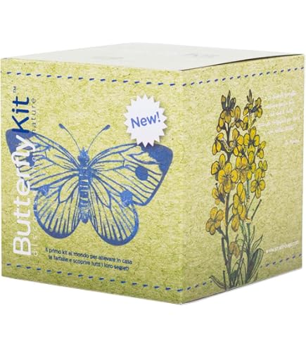 Kit Cría Mariposas Para Niños Y Adultos - Con Orugas Vivas Y Hábitat, Aprende Sobre Metamorfosis