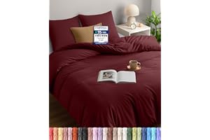 Utopia Bedding Påslakan 220x240 cm + 2 Örngott 65x65 cm, Bourgogne