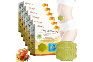 KOLGEIKJ 60 Stück Abnehmpflaster Bienengift-Lymphdrainage-Schlankheitspflaster, Abnehmen Schnell Fettverbrenner, Bienengift Pflaster Zum Abnehmen, Abnehmen Patch Lymphatic Drainage Schlankheitspflaster (60)