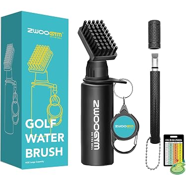 Golfschläger-Reiniger Mit Wasserflasche (142 Ml), Nylonborsten & Einziehbarem Clip – Praktisches Golf-Zubehör Für Saubere Schläger