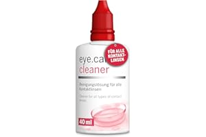 ‎EYE CARE COMPANY eye.care Cleaner Linsenreiniger für harte und weiche Kontaktlinsen – auf Alkoholbasis –Premium Linsenflüssigkeit zur zusätzlichen intensiven Reinigung aller Kontaktlinsen 40ml