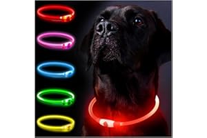 SerDa-Run Zapinane lampki dla psów, lampki dla psów do ciemnego rozświetlenia obroży dla psa LED, migające światło dla psa, lampka do wyprowadzania psa, lampka z 3 trybami świecenia, do bezpiecznego nocnego spaceru dla zwierząt domowych