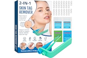 KELINUL Skin Tag Removal Skin Tag Remover: Wart&Mole Remover Fast-Acting and Effect with 48 Bands 10 pcs Cleansing Wipes Easy to Remove (2-8mm)