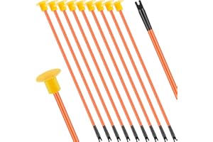 SKYLETY 10 Stück Saugnapf Ersatzpfeile Spielzeug mit Gummispitze (Orange)