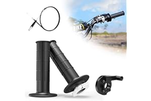 RUTU Motorrad Lenkergriffe Motorradgriff Lenkergriffe 7/8" 22mm Twist Drosseln + Gasklemme Ersatz für 50cc 90cc 110cc 125cc 140cc 150cc 200cc 250cc Pitbike Dirtbike