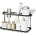 susswiff Free-Standing Hair Dryer Holder, Hair Tool Organizer，Adjustable Height Dresser Organizer for Hair Dryer Accessories, Cosmetics, Toiletries