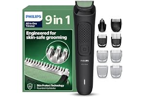 Philips India's No.1 Men's Trimmer* | One stroke beard trimming | All-in-One Grooming Kit- Face, Hair, Body | Ear/Nose attachment | Safe for Sensitive Skin | 60 mins runtime | 2yrs warranty* | MG3927