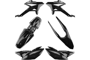CITOMERX Kit de carénage complet en plastique noir 6 pièces compatible avec Beta RR 50 année de construction 2011-2020