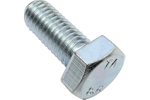 AERZETIX - C47322 - Satz von 50 stück - bolzen schrauben sechskantschrauben M8x20 - mit sechskantkopf - Ø8x20mm - DIN 933 - klasse 8.8 - aus verzinktem stahl - heimwerken - montagewerkzeug eisenwaren