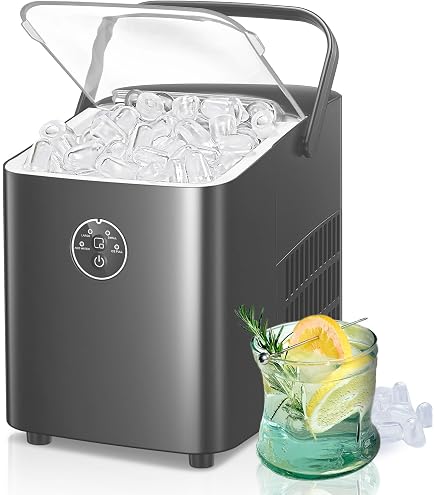 Machine à Glaçons 12kg/Jour - 9 Cubes En 6 Minutes - Portable Pour Maison, Camping, RV - Rose