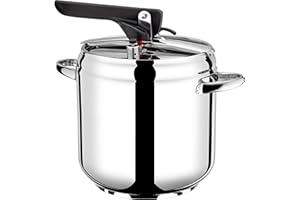 PINTINOX Prima Collection, Pentola a Pressione First, Acciaio Inox Nichel Free, Adatta all'Induzione, 7 Litri.